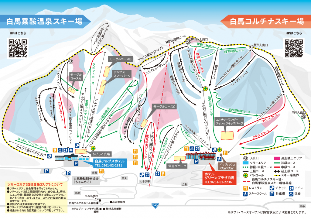 白馬コルチナスキー場　リフト1日引換券　2枚セット フリーチケットオンラインストア / 白馬コルチナスキー場 リフト1日券